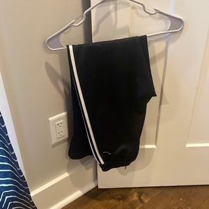 black adidas pants